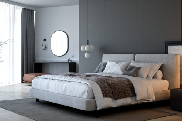 Rheinblick Krefeld Wohngebäude - Architekturkonzept und Architekturvisualisierung von Formgrafik - Interieurdesign